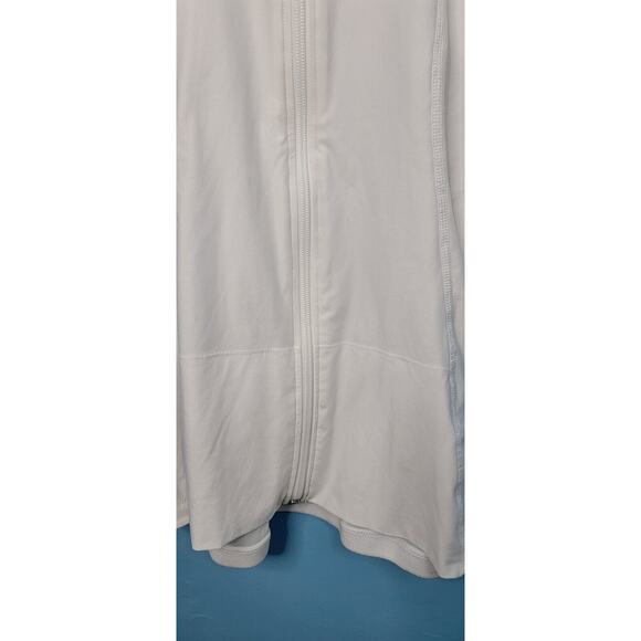 ALIGNMED White Posture POSTURAL FITNESS Shirt Full Zipper Women’s XL - Picture 12 of 13